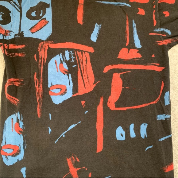 VINTAGE ANDAZIA USA HEADSHOT III MILES DAVIS ESTATE ABSTRACT T-SHIRT LARGE 90s - Picture 6 of 8